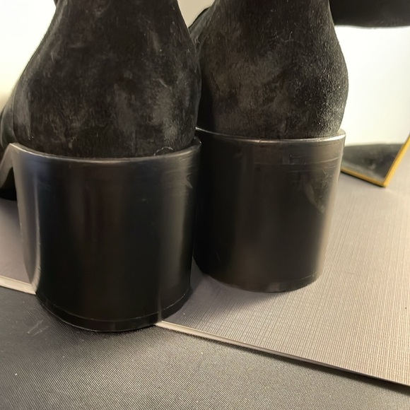 Aquatalia Brigitte Boot Womens Sz 10M Black Ankle Suede Leather Water Resistant - Picture 8 of 8